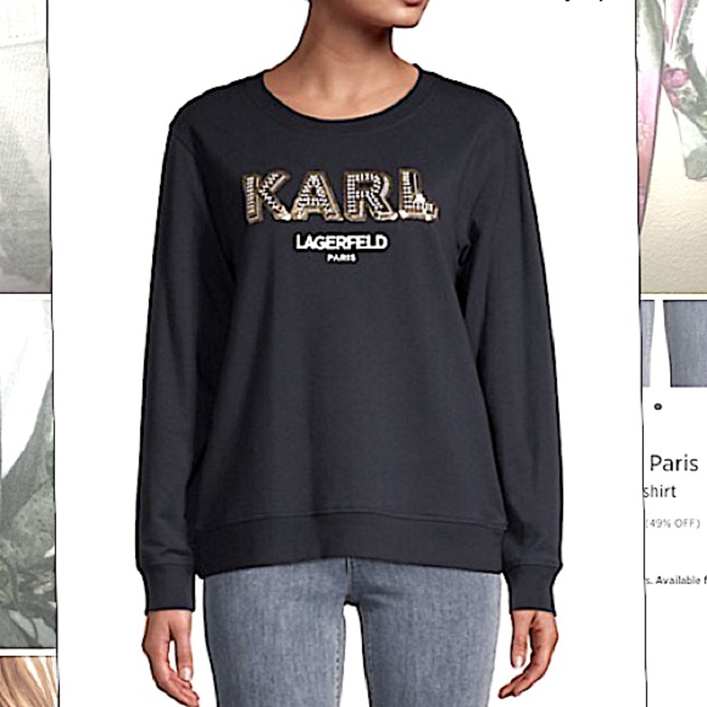 Karl Lagerfeld Paris sparkle sweatshirt S